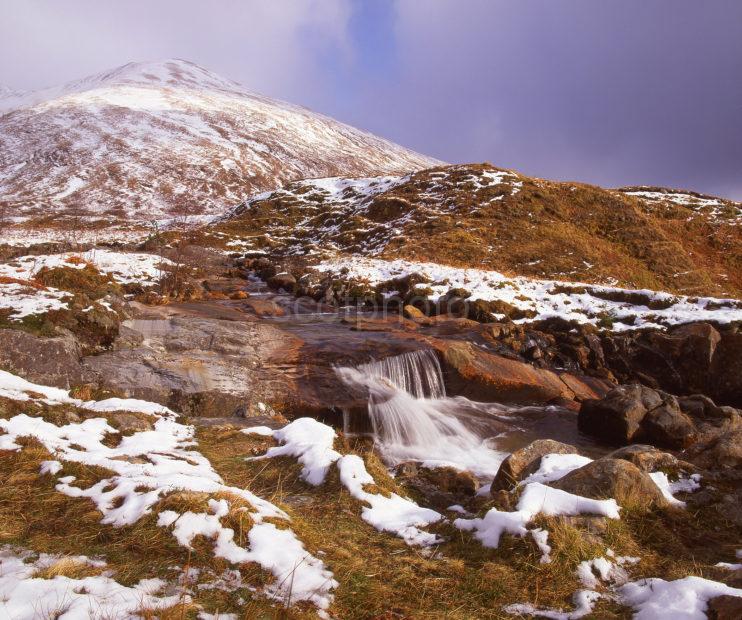 Winter Scene In Glen Shiel Highlands