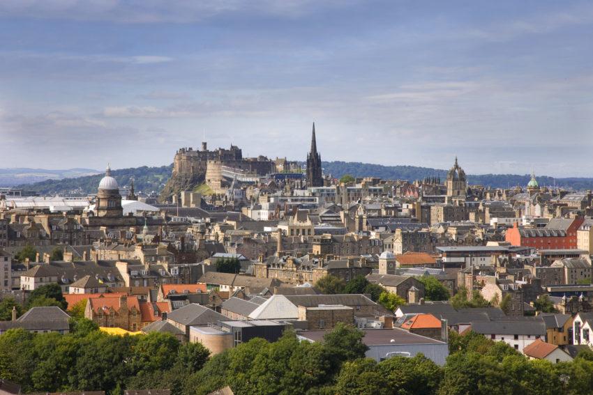 0I5D2502 Edinburgh Skyline From Salisbury Cragg