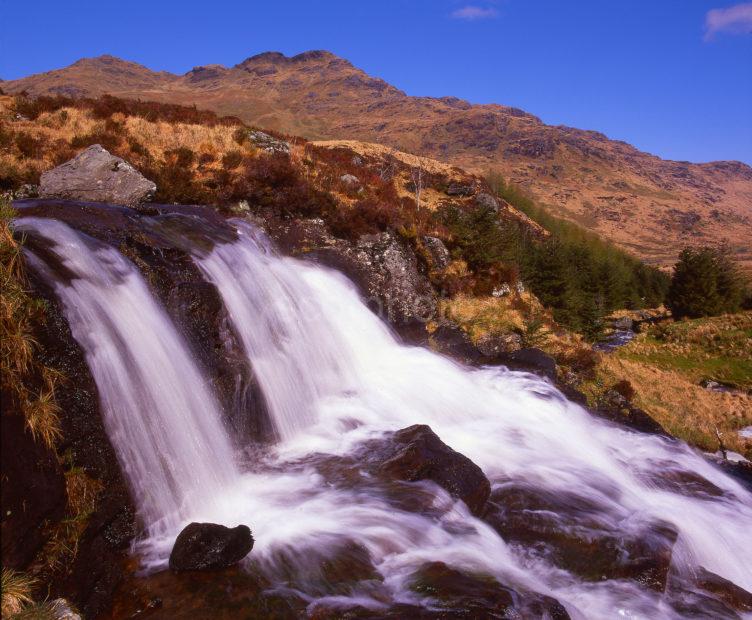 Waterfall In Glen Croe Argyll