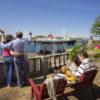 Guests Waving To The Mull Ferry