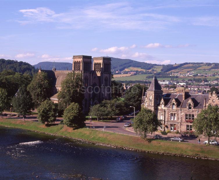 A Summer View Towards Inverness Cathedral And River Ness