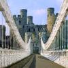 Conwy Castle From Moat Bridge Conwy North Wales