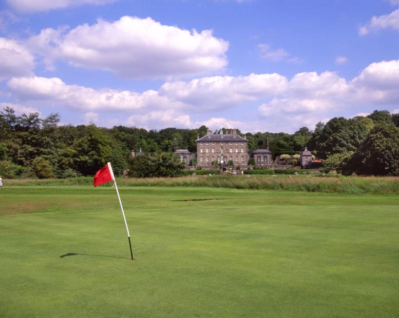 Pollok House And Gardens From Golf Course Glasgow