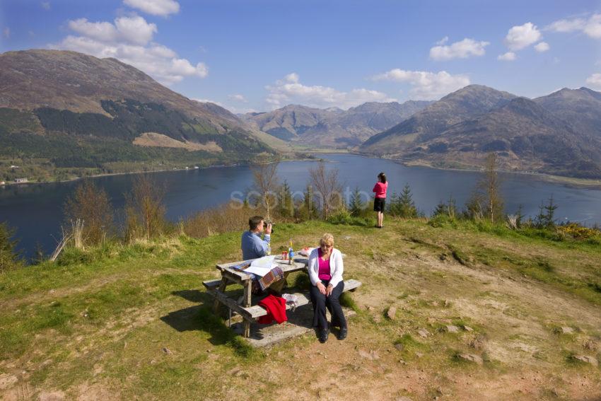 Tourists Take In The Views Around Loch Duich MAM RATACHAN