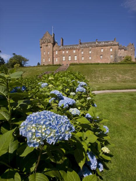 I5D0280 Unusual Picture Of Brodick Castle From Hydranger Arran