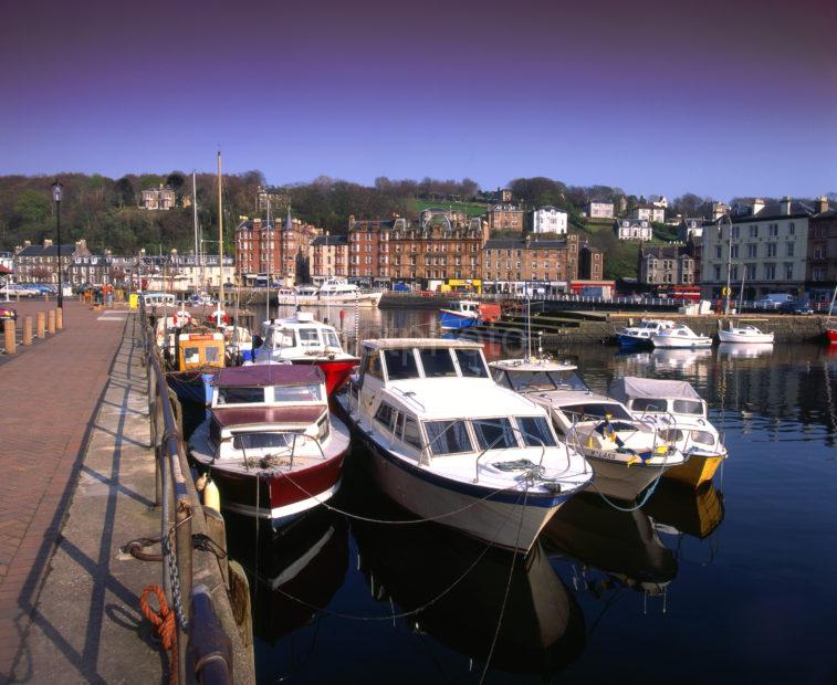 Rothesay Harbour From Pier Island Of Bute