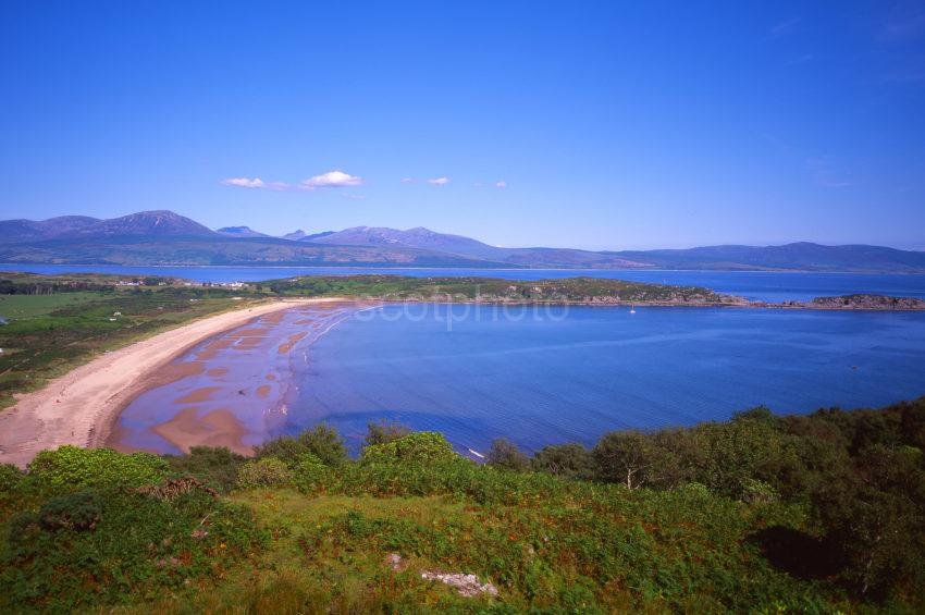 Summer View Overlooking Carradale Bay With The Island Of Arran In The Distance Kintyre Argyll