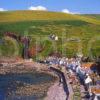 View Looking Down Onto The Snug Harbour At Pennan Aberdeenshire