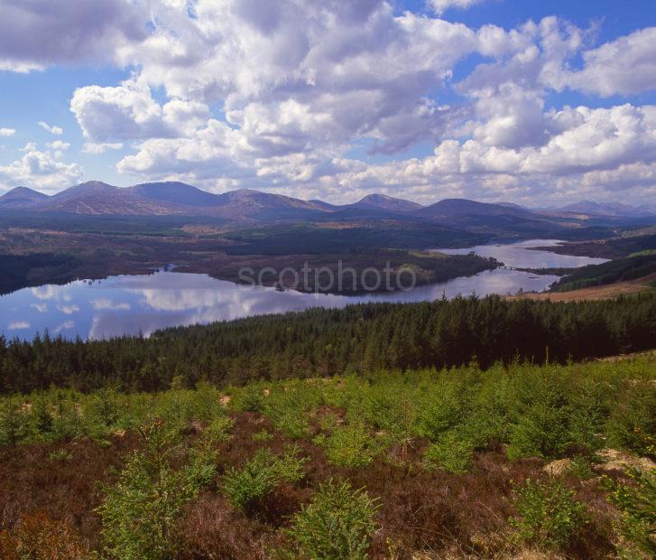 Loch Garry Looking West From Viewpoint Lochaber North West Highlands