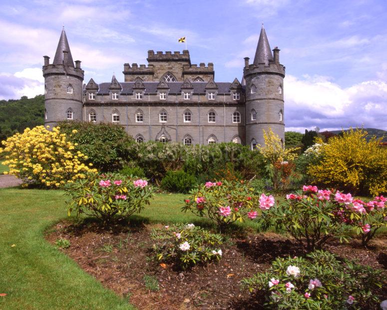 Inveraray Castle From Private Gardens 1789 Duke Of Argyll Campbell Clan