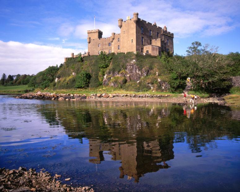 Dunvegan Castle From Loch Dunvegan Clan MacLeod Stronghold Skye