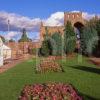 Early Autumn View Of Melrose Abbey As Seen From The Abbey Garden Melrose Borders Region