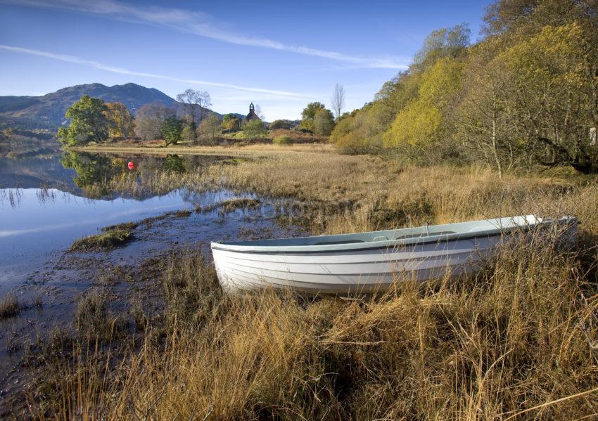 Trossachs Church Loch Venachar In Autumn Trossachs