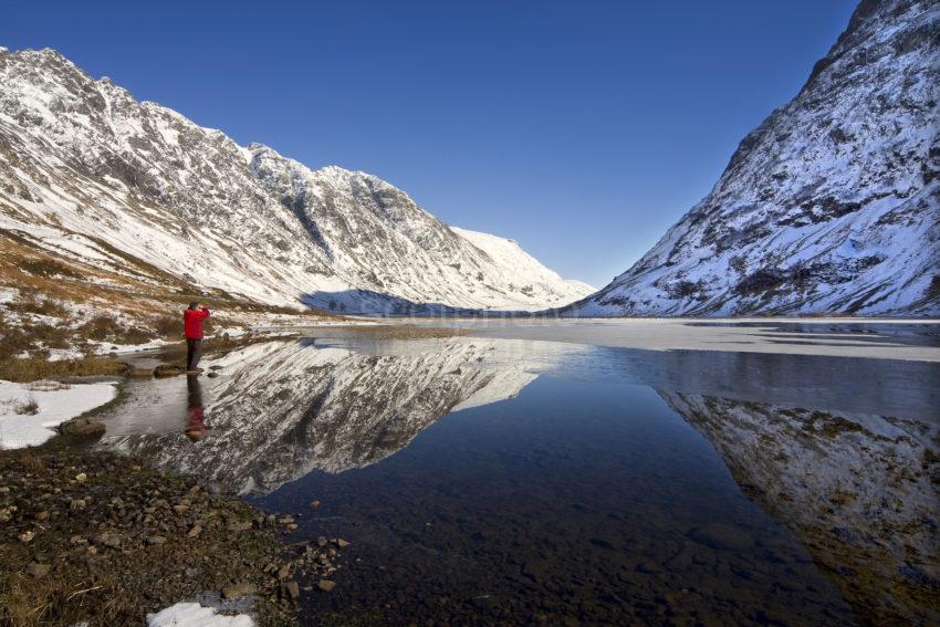 Winter Scene From Lochside Pass Of Glencoe