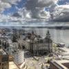 0I5D3474 THE LIVER BUILDINGS PIER HEAD LIVERPOOL FROM PANORAMIC RESTAURANT 2015