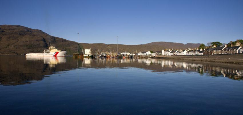 Morning Reflections Ullapool Seafront Loch Broom