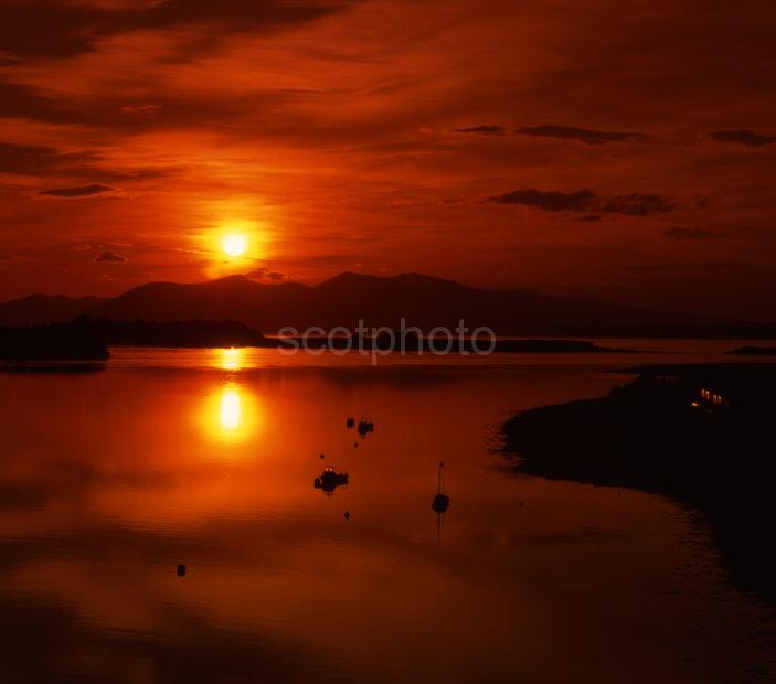 Sunset Over Mull As Seen From Oban