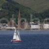 Largs With Passing Yacht