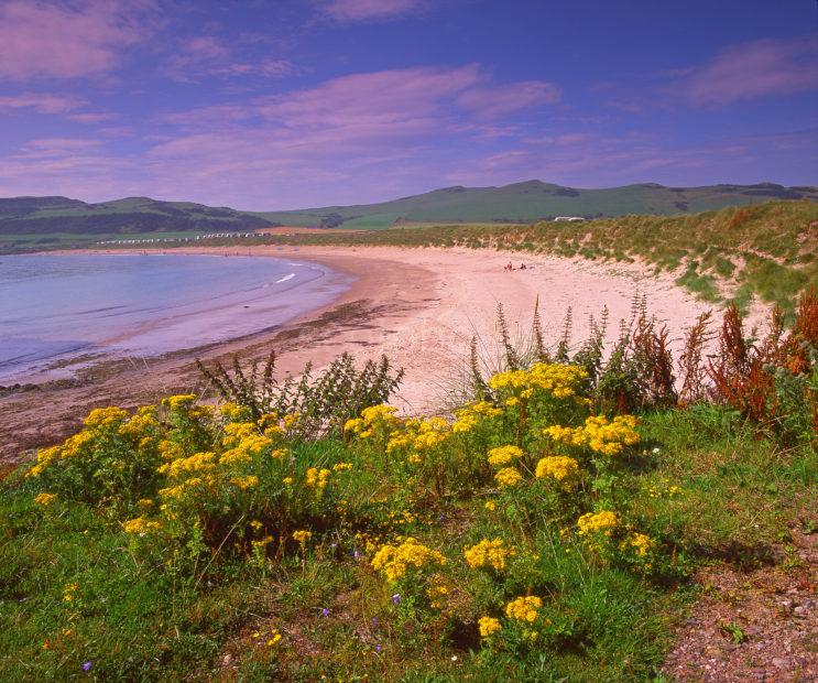 Picturesque View Of Dunaverty Bay As Seen From Dunaverty Point Southend Kintyre Argyll