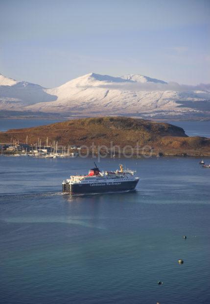 MV Isle Of Mull Portrait Winter Oban