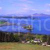 Looking Down Onto Castle Stalker And Isle Of Lismore