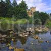 Jedburgh Abbey From The River Jed Water Roxburghshire Borders