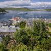 Summer View Oban Bay From Tower With Cruise Ship