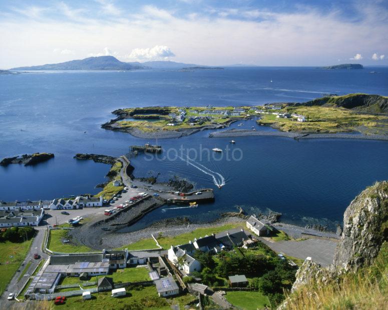 Looking Down Onto Ellenabeich And Easdale Island