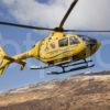 0I5D8021 An Air Ambulance EC135 Lifts Off From Fort William