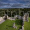 Ruins Of Spynie Palace From Davids Tower Morayshire