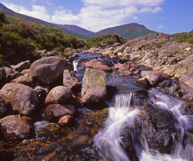 Summer Scene In Glen Chalmadale On The North End Of Arran