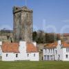 WY3Q9799 St Serfs Church Tower 1550 In Dysart Fife