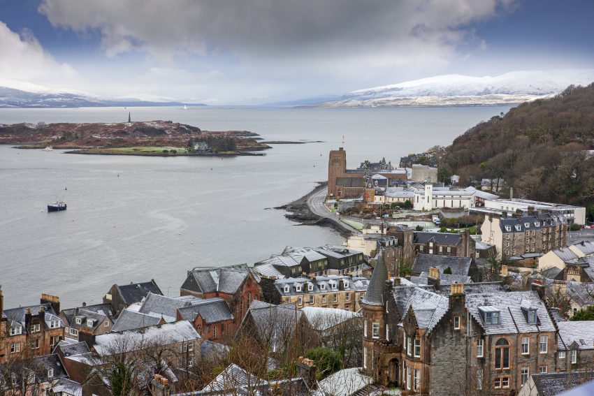 1Z6E3419 Oban Bay From Mccaigs Tower Jan 2020