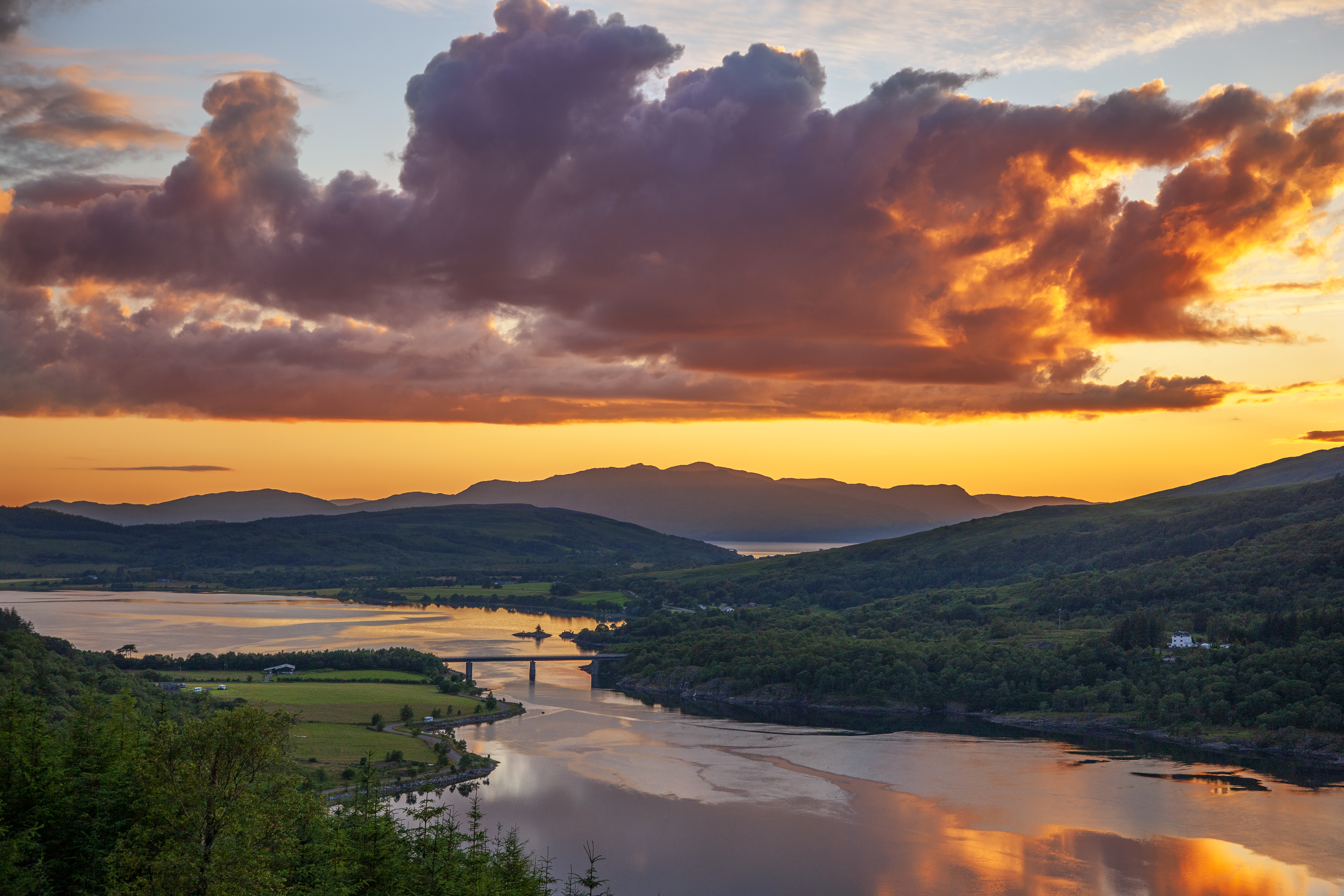 1Z6E8915 Sunset Over Loch Creran