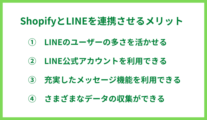 ShopifyとLINEを連携させるメリット