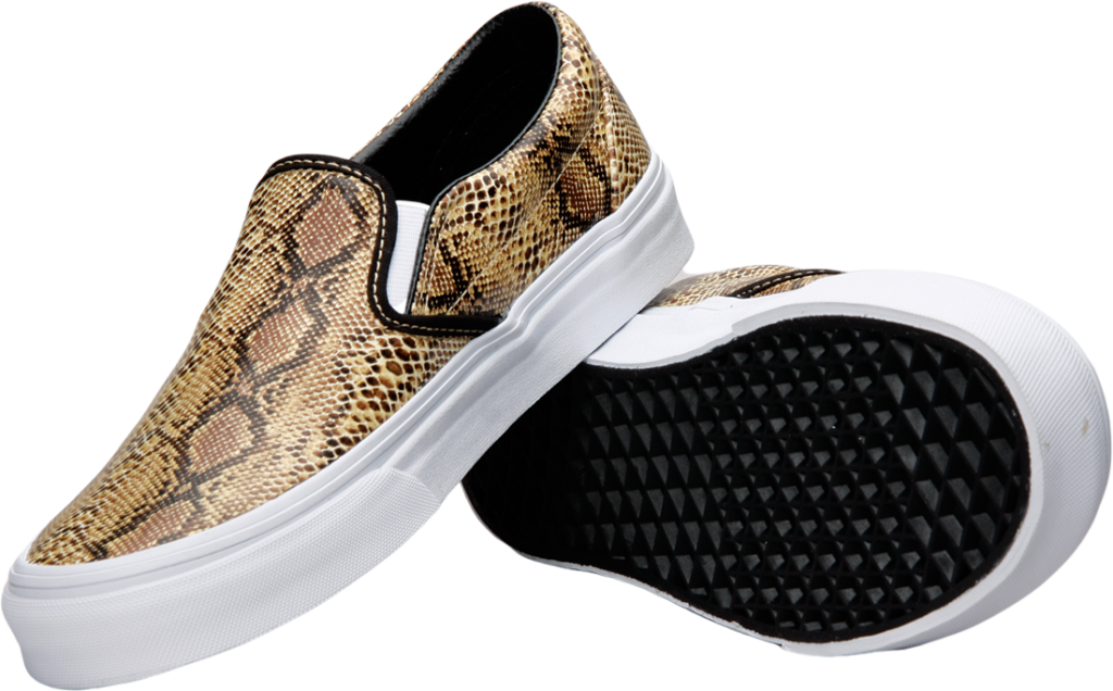 Vans Classic Slip-On Leather/Snake Gold