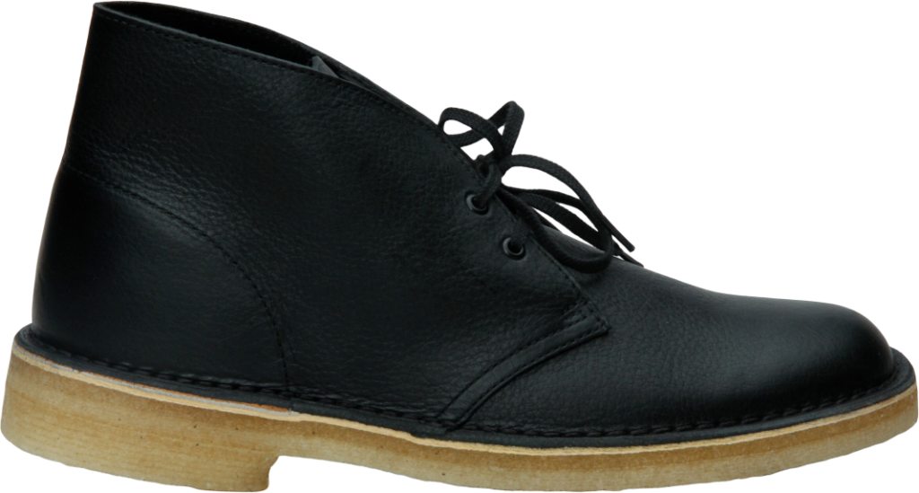 Clarks Desert Boot Tumbled Leather Blk