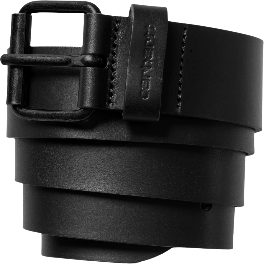Carhartt WIP Script Belt Leather Black/Black