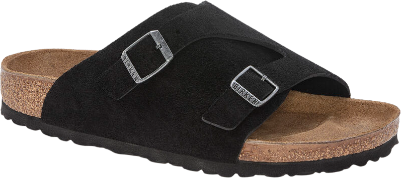 Birkenstock Zürich Suede Leather Black