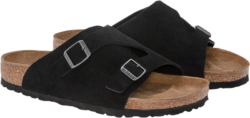 Birkenstock Zürich Suede Leather Black