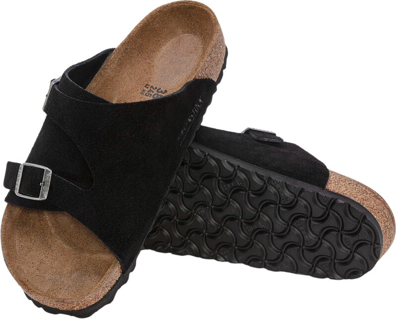 Birkenstock Zürich Suede Leather Black
