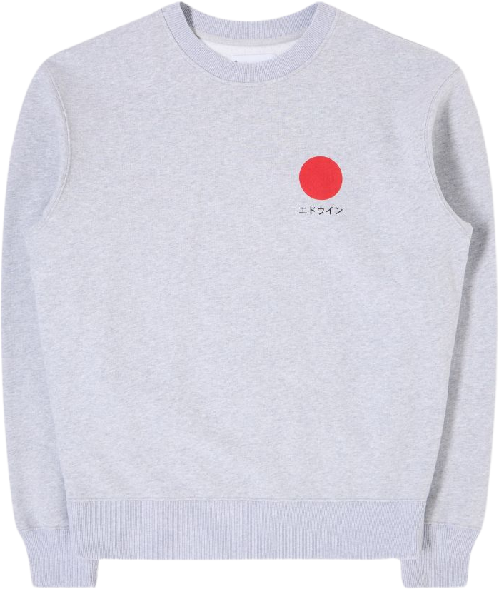 Edwin Japanese Sun Sweat Grey Marl