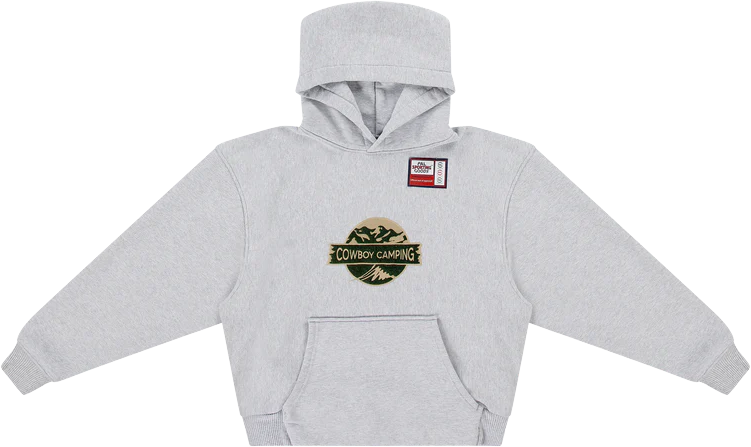 PAL Cowboy Camping Hoodie Light Grey