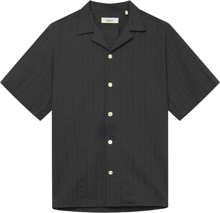 Forét Peer S/S Shirt Black