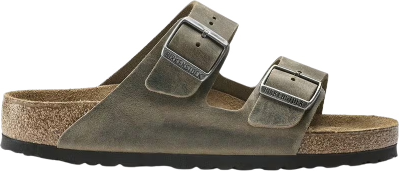 Birkenstock Arizona Faded Khaki Oiled Normal