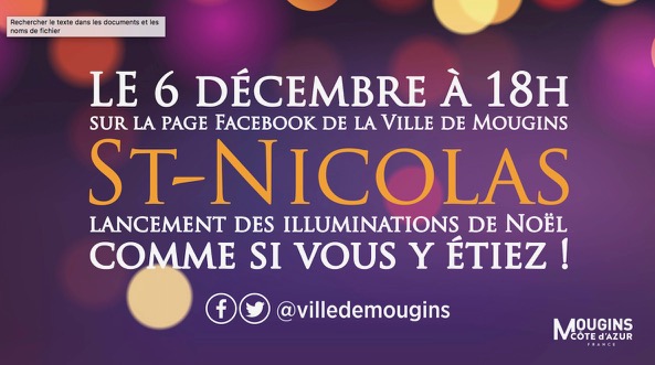 Suivez La Saint Nicolas Sur Vos Ecrans Mougins Site Officiel De La Ville De Mougins