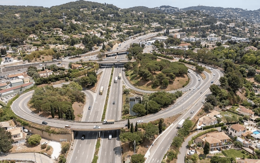 Lancement des travaux de réaménagement de l’échangeur n°42 de Mougins par Vinci Autoroutes 