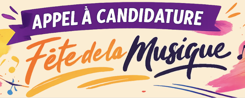 Fête de la musique : appel à candidatures !