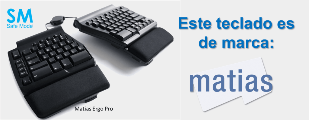 Teclado ergonomico agistable