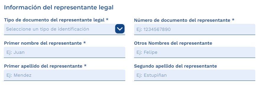 registro de representatnte legal en plataforma de ministerio